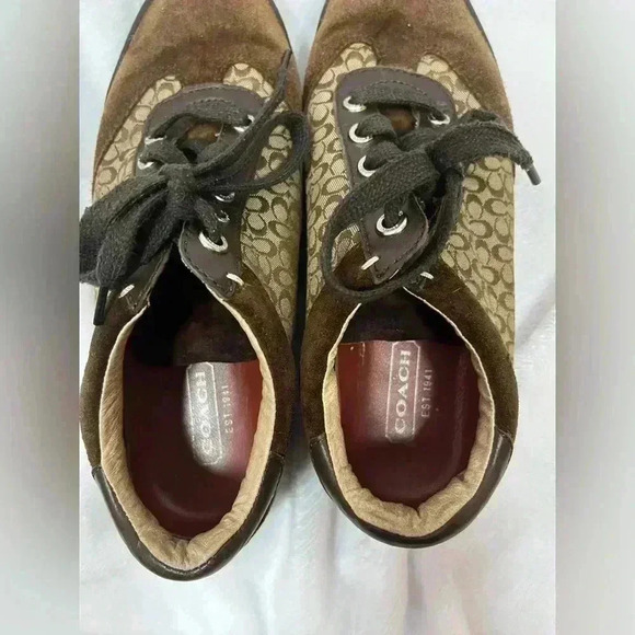 Signature C Coach 1941 Marcy Sneakers Size 7 - Picture 6 of 15